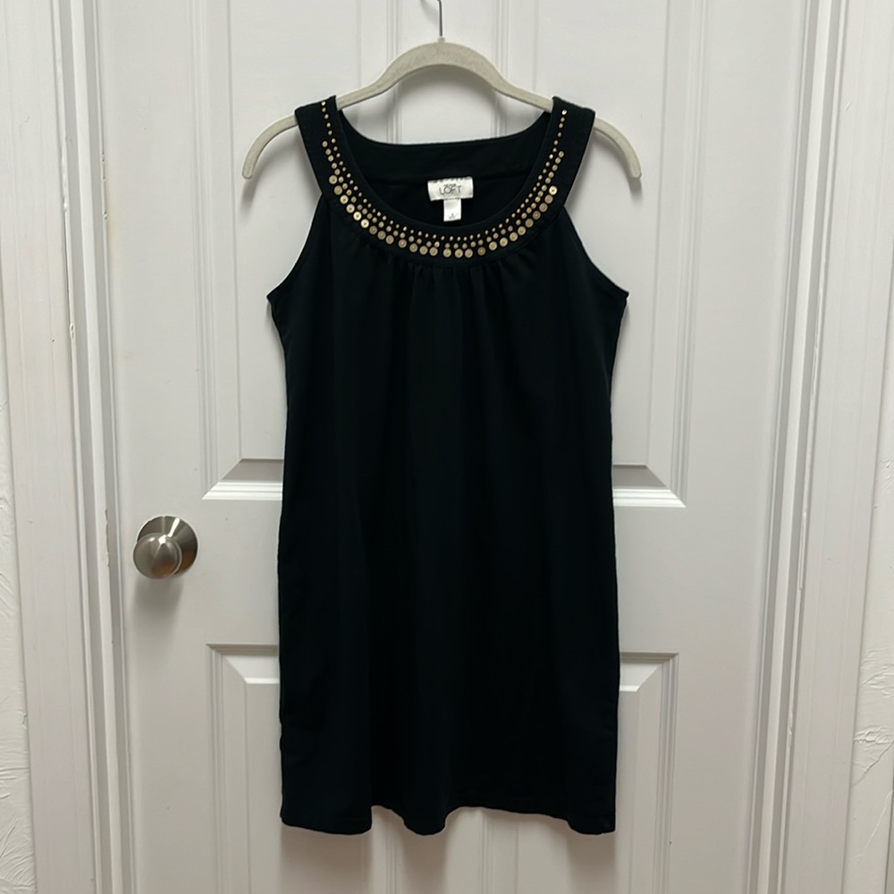 Loft‎ Scoop Neck Sleeveless Soft Stretch Mini Dress